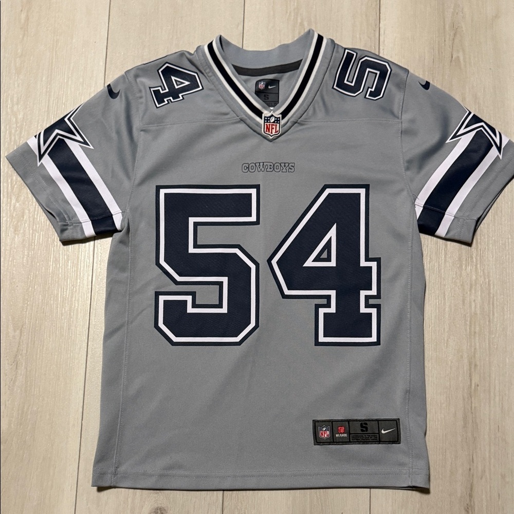 NFL Nike Gray Dallas Cowboys #54 Smith Replica Jersey - Boys Small